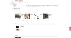 Desktop Screenshot of gallery.rhino3d.com