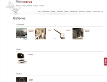 Tablet Screenshot of gallery.rhino3d.com
